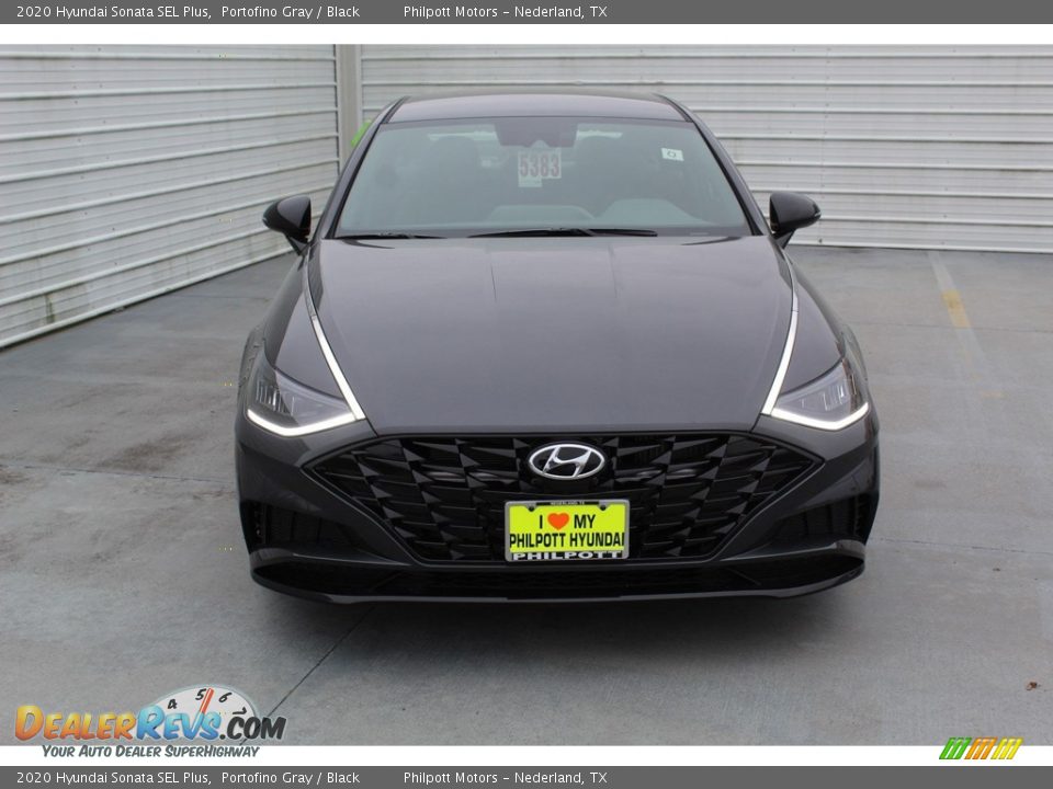 2020 Hyundai Sonata SEL Plus Portofino Gray / Black Photo #3