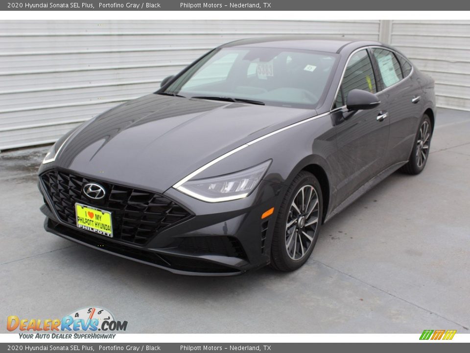 2020 Hyundai Sonata SEL Plus Portofino Gray / Black Photo #4