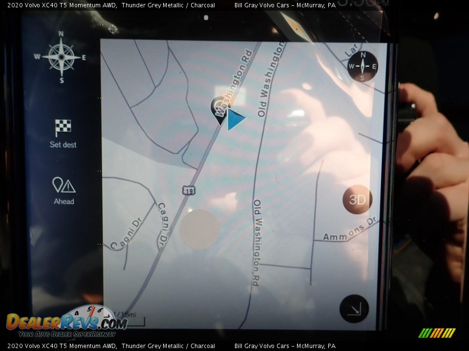 2020 Volvo XC40 T5 Momentum AWD Thunder Grey Metallic / Charcoal Photo #13