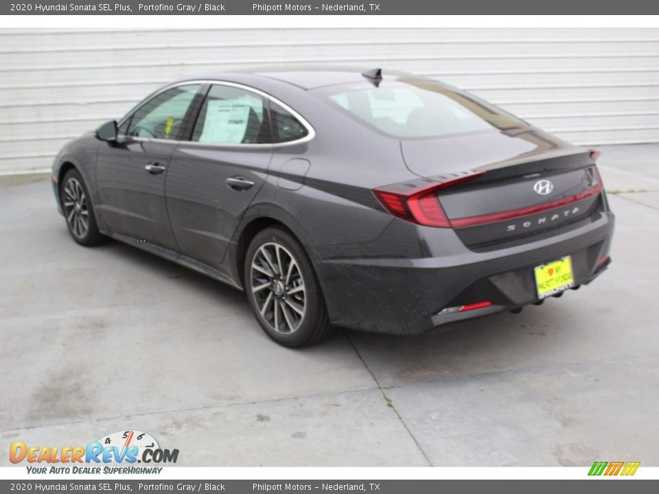 2020 Hyundai Sonata SEL Plus Portofino Gray / Black Photo #6