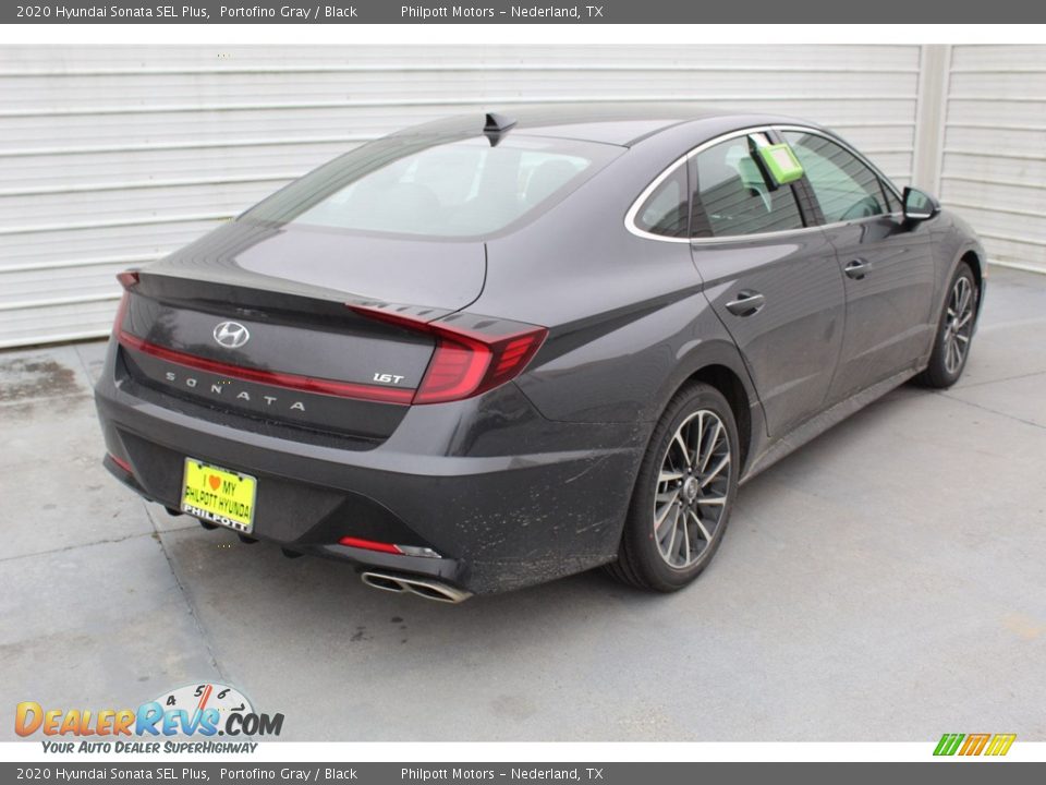 2020 Hyundai Sonata SEL Plus Portofino Gray / Black Photo #8