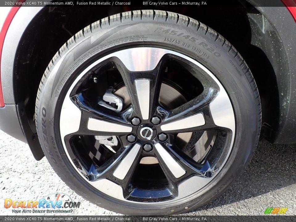 2020 Volvo XC40 T5 Momentum AWD Fusion Red Metallic / Charcoal Photo #6