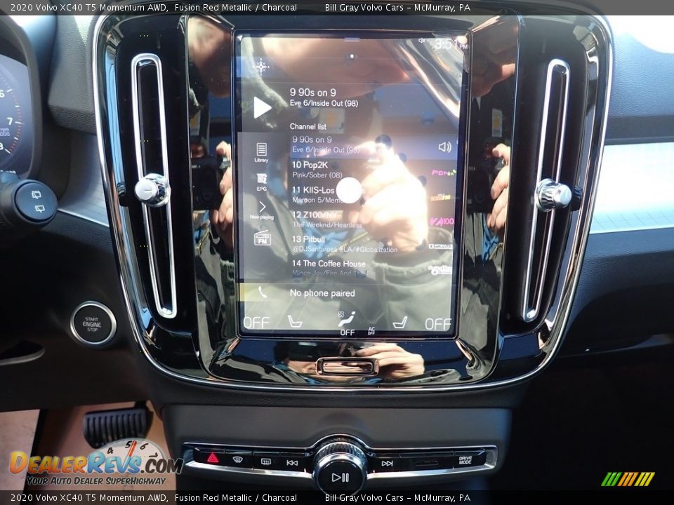 2020 Volvo XC40 T5 Momentum AWD Fusion Red Metallic / Charcoal Photo #15