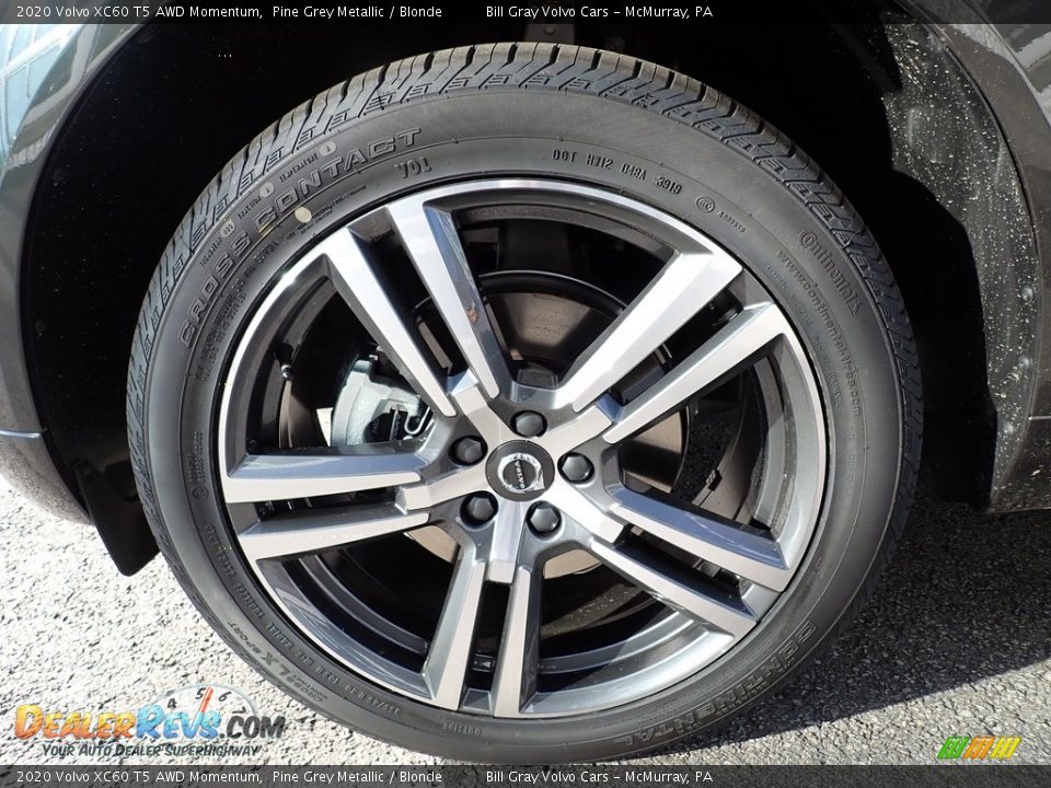 2020 Volvo XC60 T5 AWD Momentum Pine Grey Metallic / Blonde Photo #6