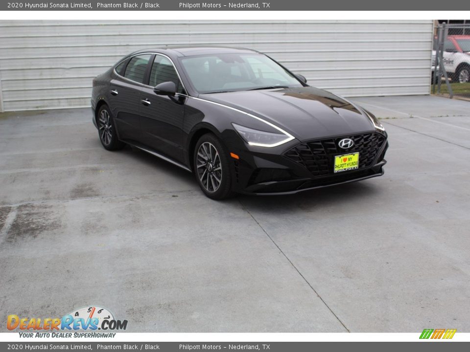 2020 Hyundai Sonata Limited Phantom Black / Black Photo #2