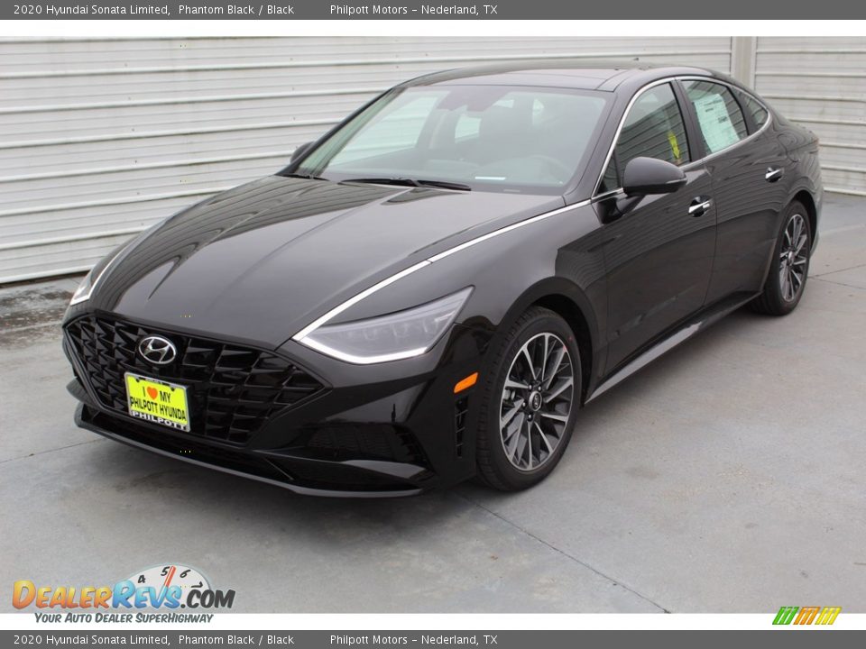 2020 Hyundai Sonata Limited Phantom Black / Black Photo #4