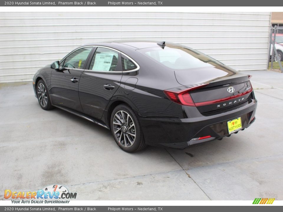 2020 Hyundai Sonata Limited Phantom Black / Black Photo #6