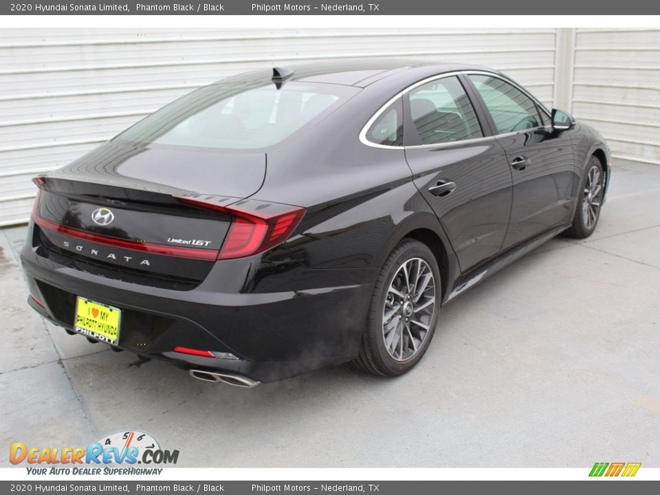 2020 Hyundai Sonata Limited Phantom Black / Black Photo #8