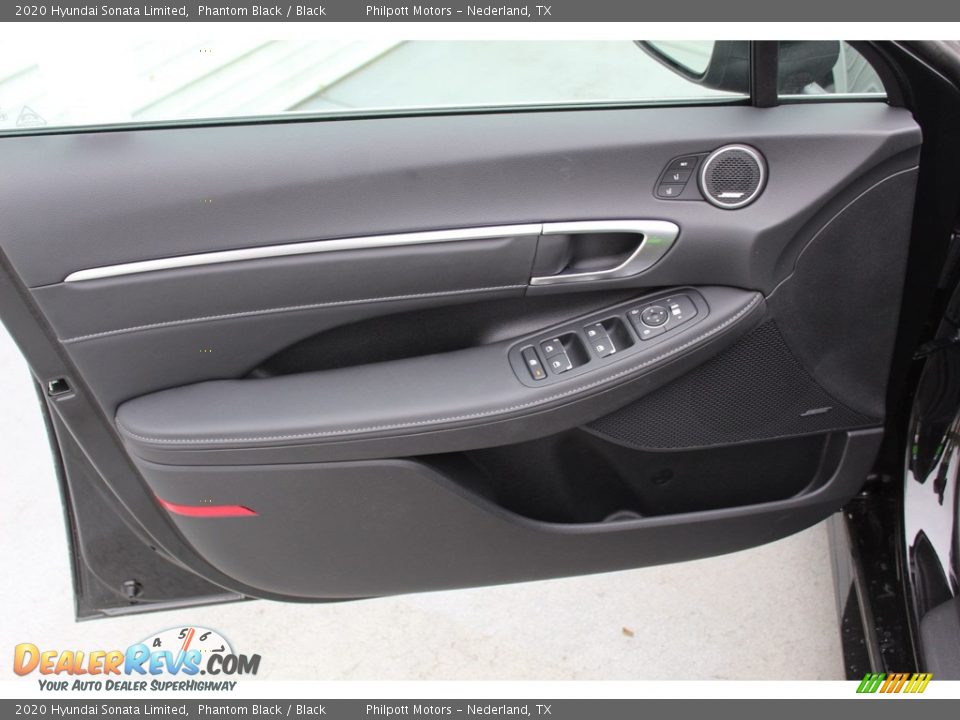2020 Hyundai Sonata Limited Phantom Black / Black Photo #9
