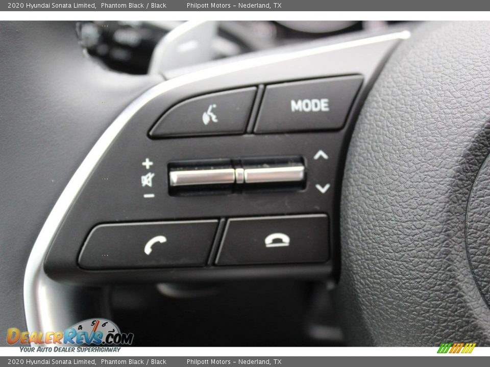2020 Hyundai Sonata Limited Phantom Black / Black Photo #11