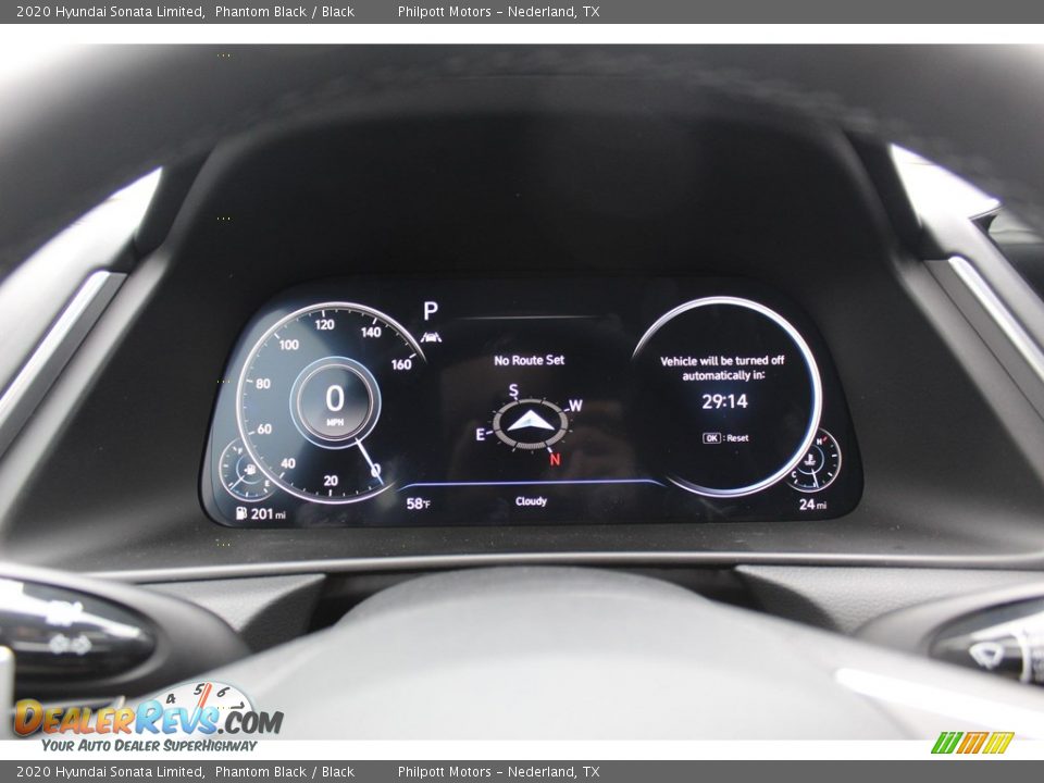 2020 Hyundai Sonata Limited Phantom Black / Black Photo #13