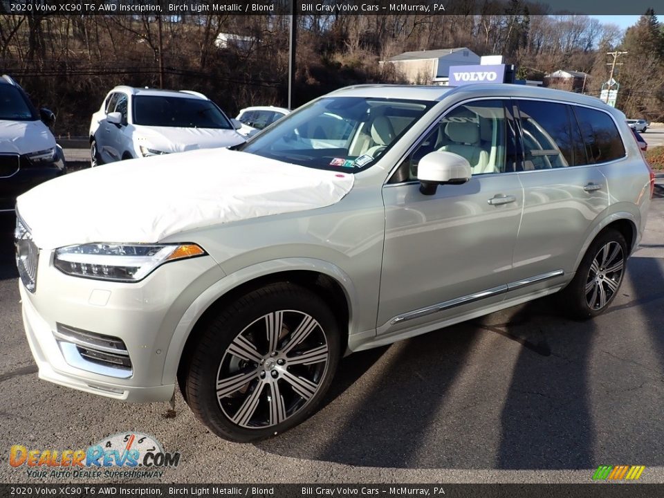 2020 Volvo XC90 T6 AWD Inscription Birch Light Metallic / Blond Photo #5