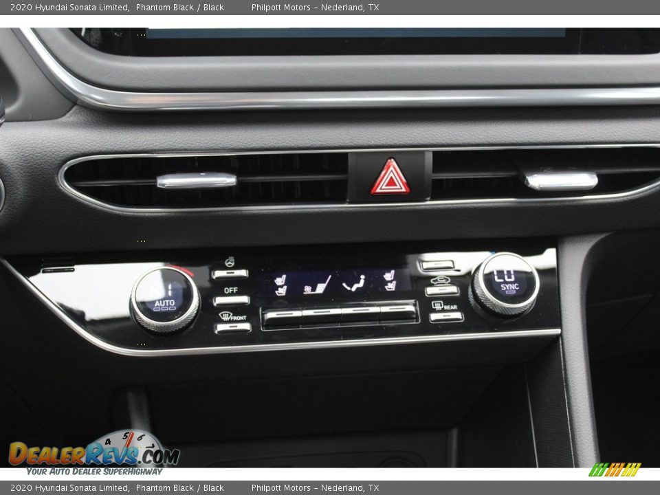 2020 Hyundai Sonata Limited Phantom Black / Black Photo #16