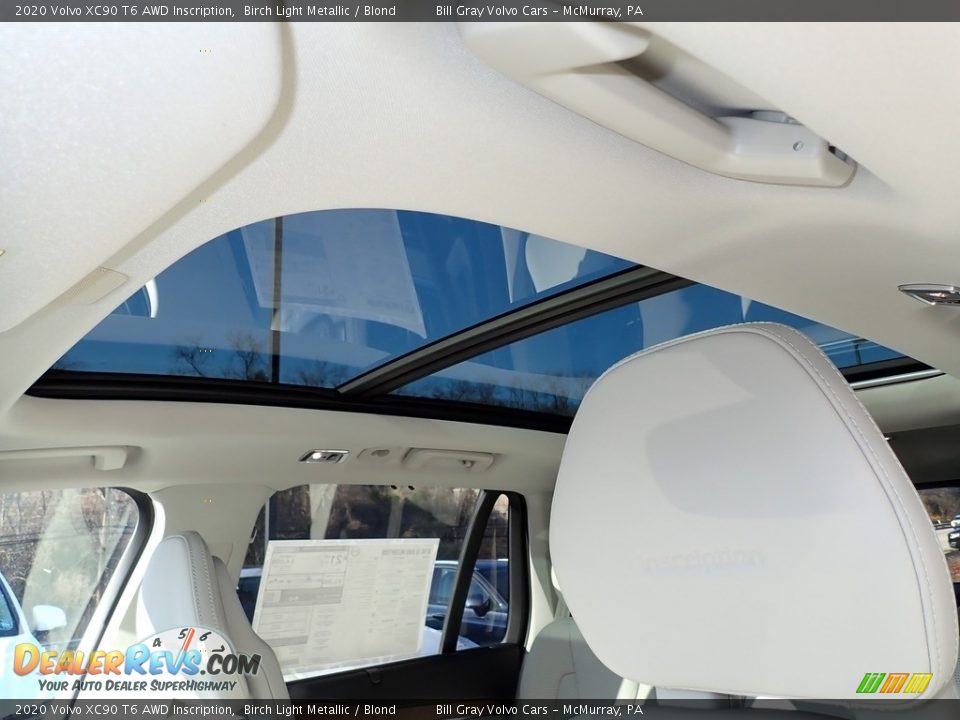 Sunroof of 2020 Volvo XC90 T6 AWD Inscription Photo #12