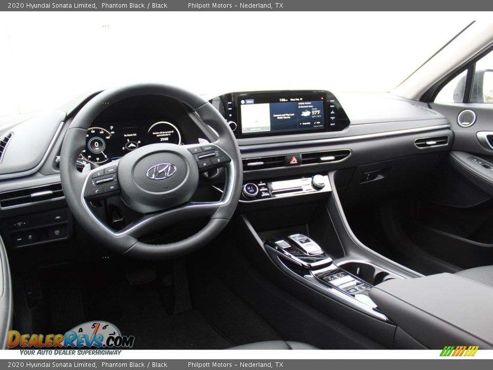2020 Hyundai Sonata Limited Phantom Black / Black Photo #21