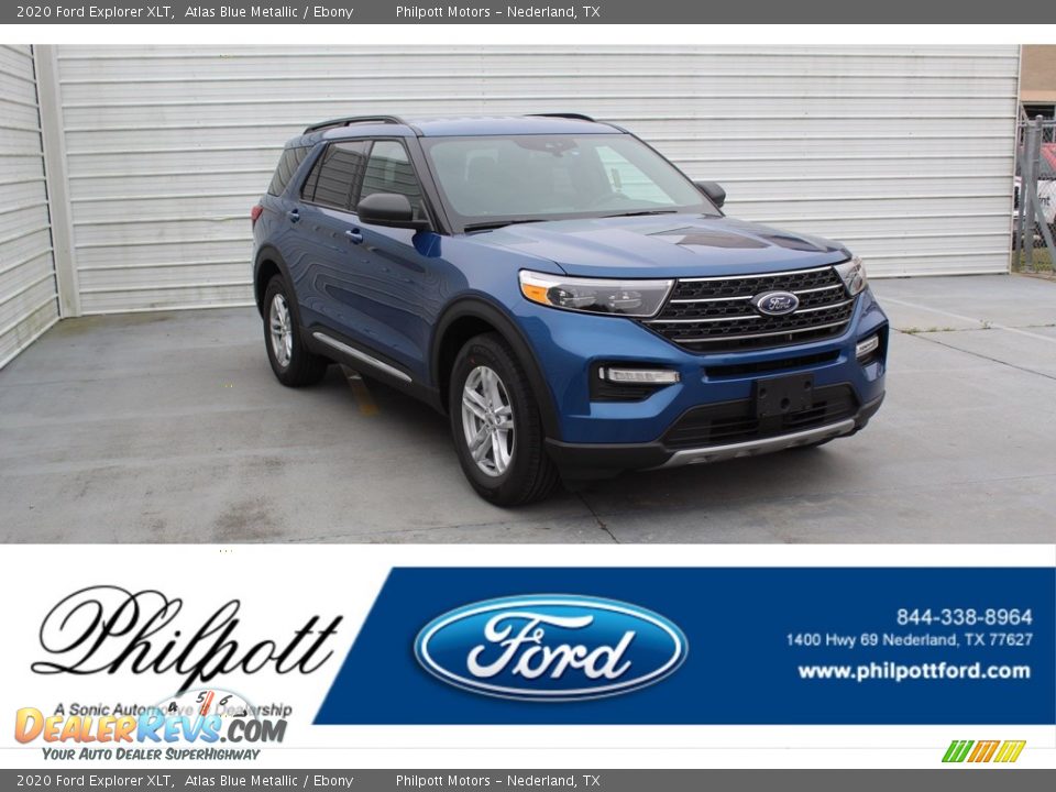 2020 Ford Explorer XLT Atlas Blue Metallic / Ebony Photo #1