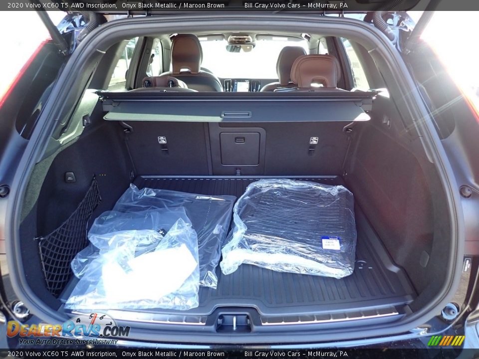 2020 Volvo XC60 T5 AWD Inscription Onyx Black Metallic / Maroon Brown Photo #3