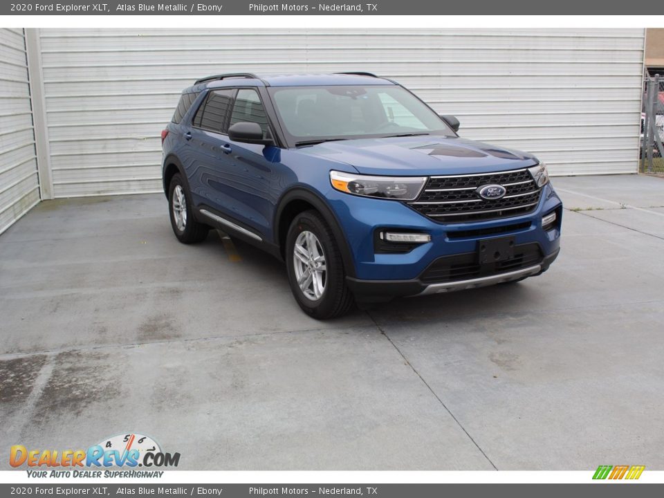 2020 Ford Explorer XLT Atlas Blue Metallic / Ebony Photo #2
