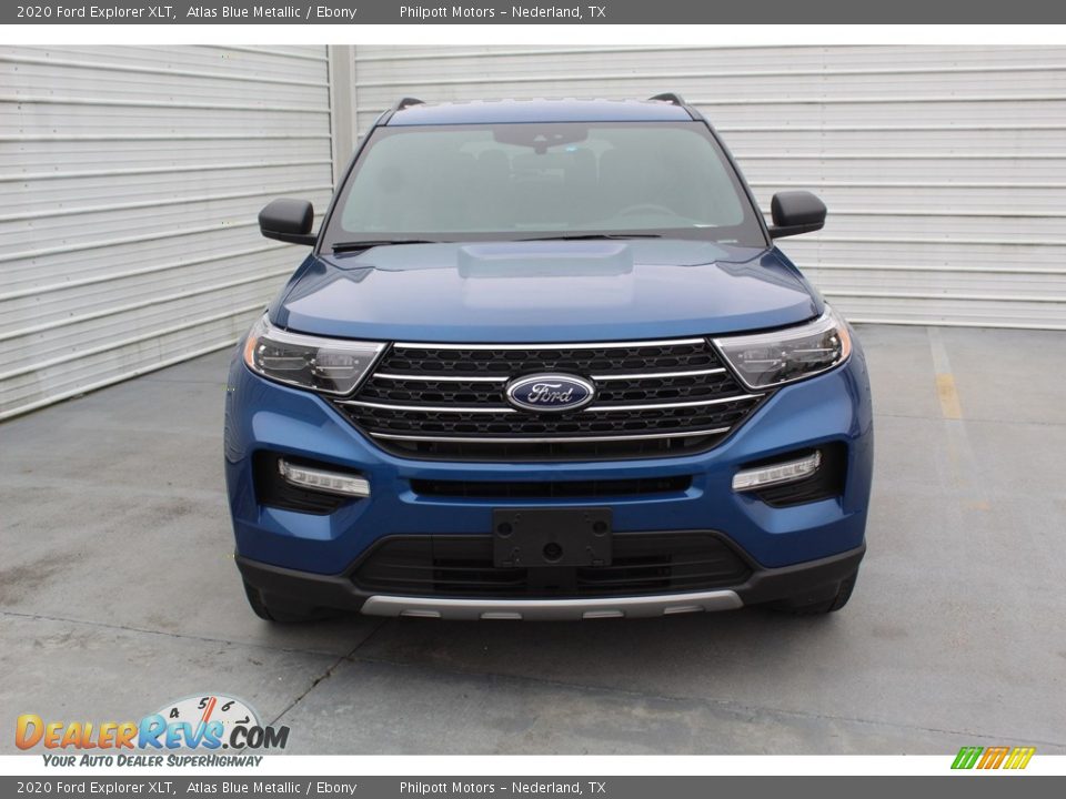 2020 Ford Explorer XLT Atlas Blue Metallic / Ebony Photo #3