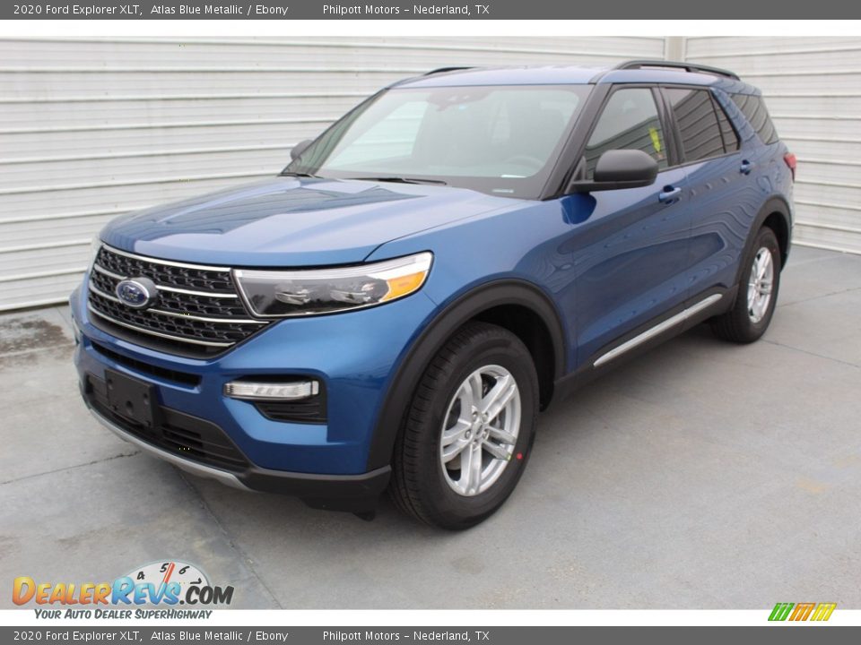 2020 Ford Explorer XLT Atlas Blue Metallic / Ebony Photo #4