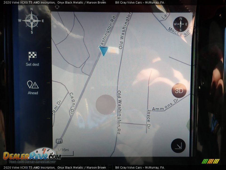 2020 Volvo XC60 T5 AWD Inscription Onyx Black Metallic / Maroon Brown Photo #13