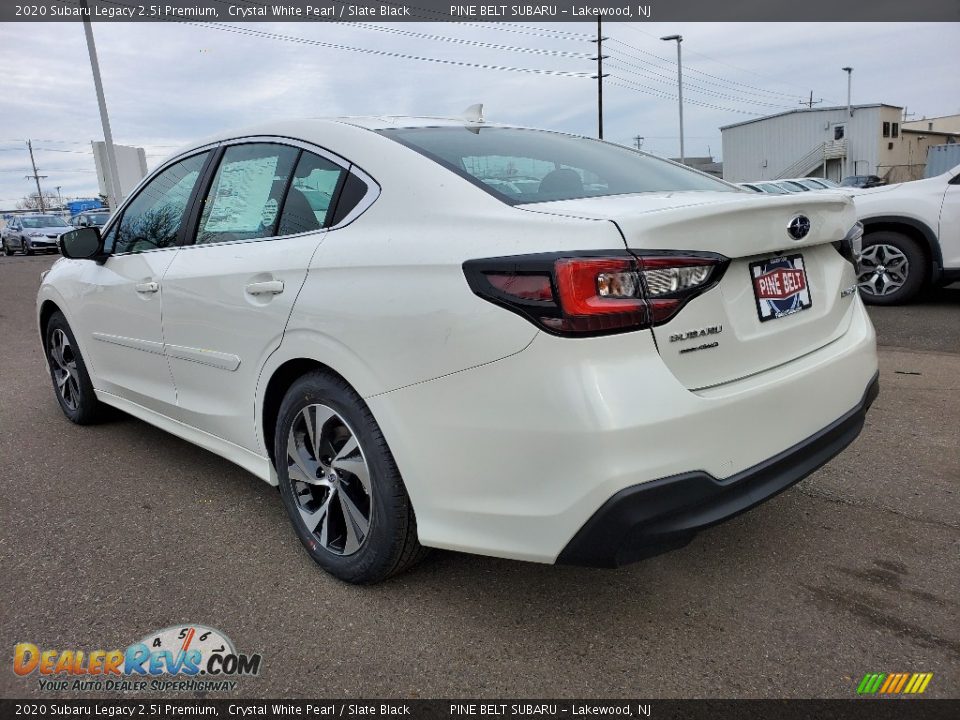 2020 Subaru Legacy 2.5i Premium Crystal White Pearl / Slate Black Photo #4