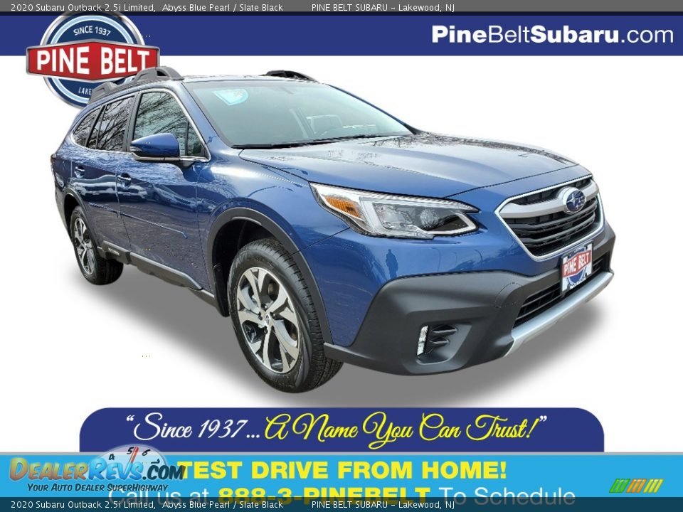 2020 Subaru Outback 2.5i Limited Abyss Blue Pearl / Slate Black Photo #1