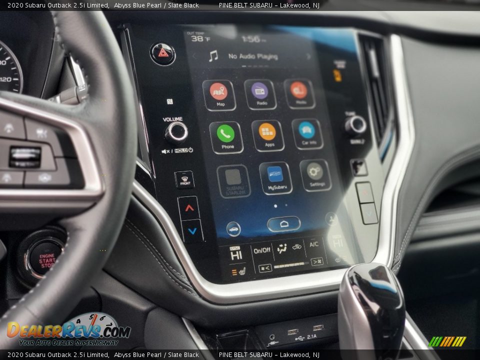 2020 Subaru Outback 2.5i Limited Abyss Blue Pearl / Slate Black Photo #10