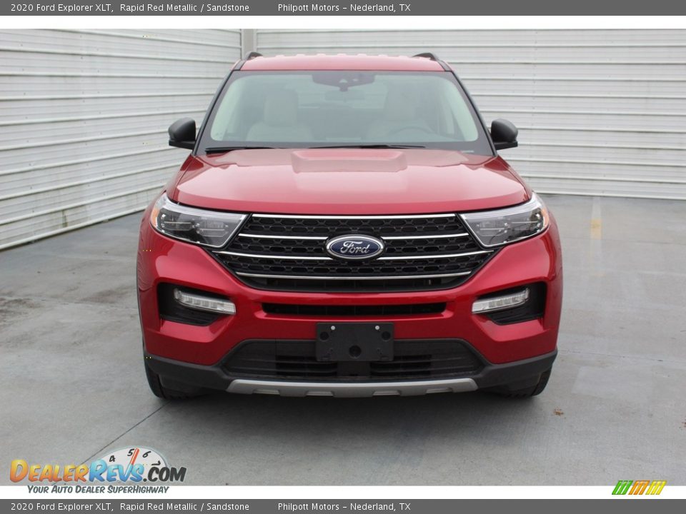 2020 Ford Explorer XLT Rapid Red Metallic / Sandstone Photo #3