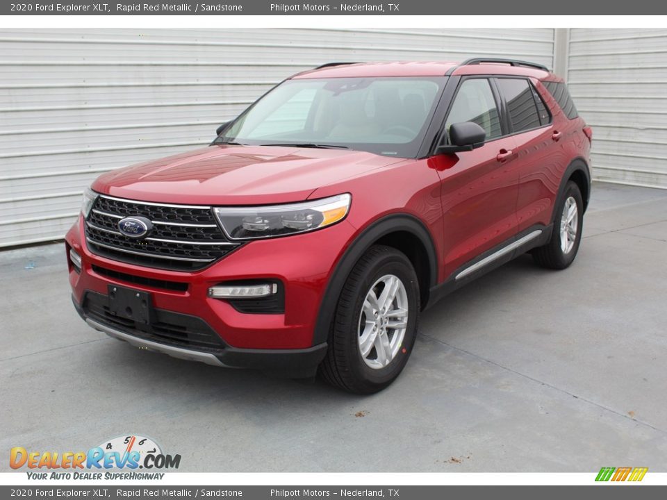 2020 Ford Explorer XLT Rapid Red Metallic / Sandstone Photo #4