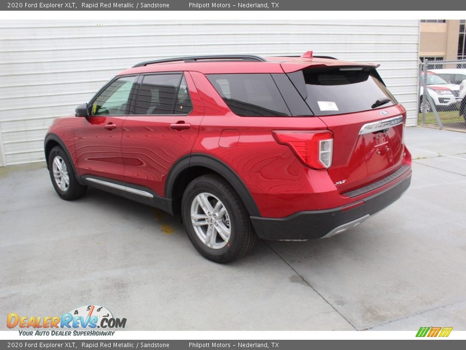 2020 Ford Explorer XLT Rapid Red Metallic / Sandstone Photo #5