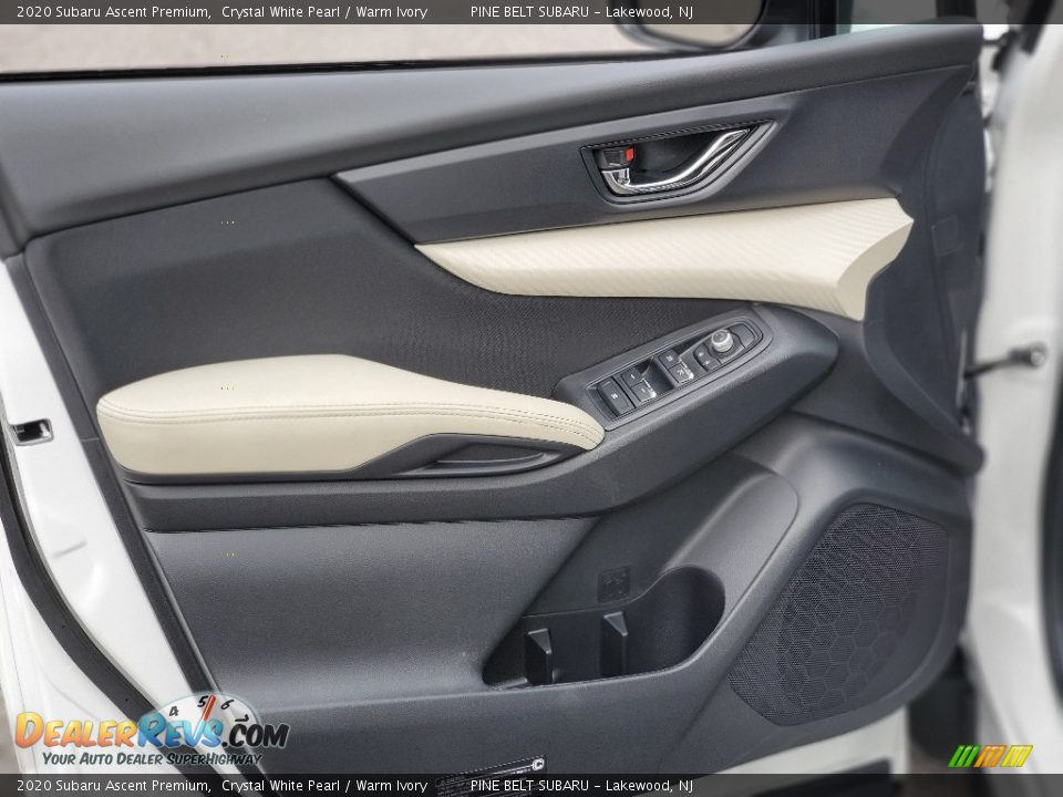 2020 Subaru Ascent Premium Crystal White Pearl / Warm Ivory Photo #8