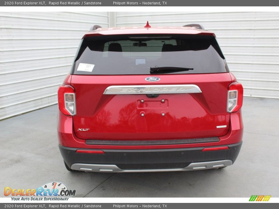 2020 Ford Explorer XLT Rapid Red Metallic / Sandstone Photo #6