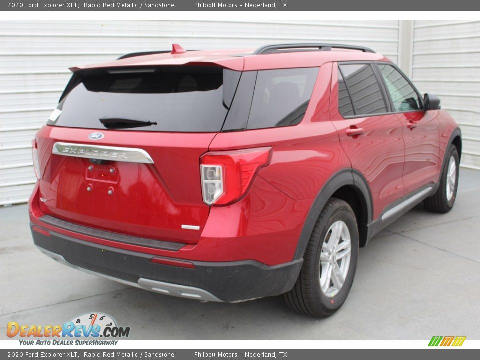 2020 Ford Explorer XLT Rapid Red Metallic / Sandstone Photo #7