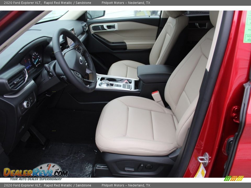 2020 Ford Explorer XLT Rapid Red Metallic / Sandstone Photo #9