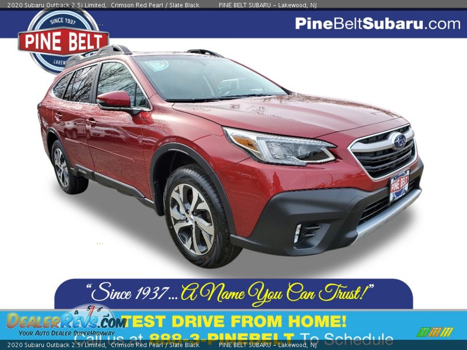 2020 Subaru Outback 2.5i Limited Crimson Red Pearl / Slate Black Photo #1