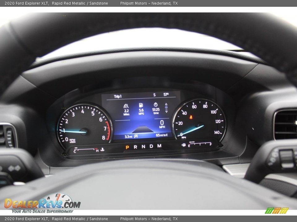 2020 Ford Explorer XLT Rapid Red Metallic / Sandstone Photo #12