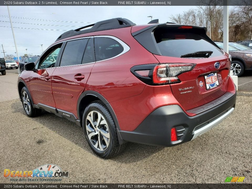 2020 Subaru Outback 2.5i Limited Crimson Red Pearl / Slate Black Photo #4