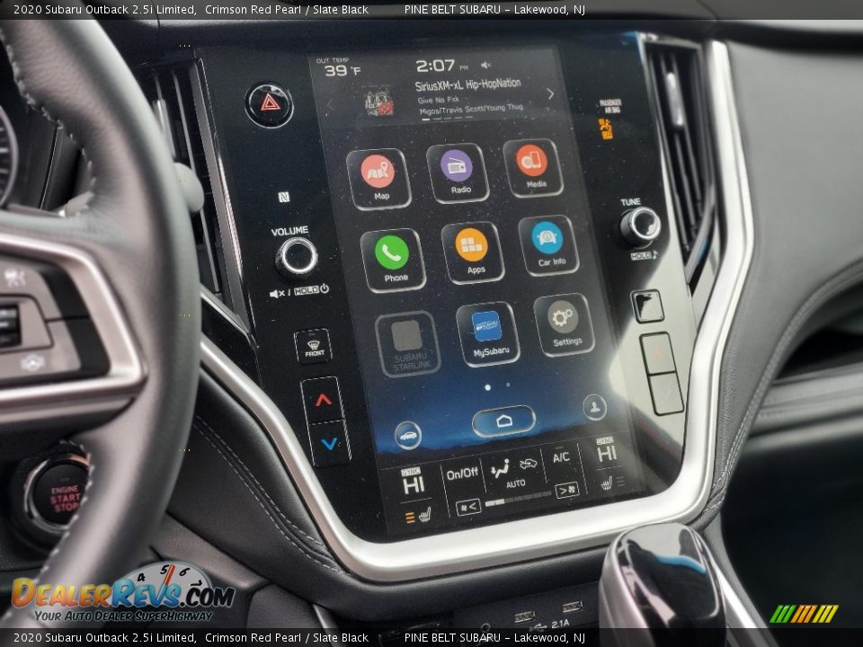 2020 Subaru Outback 2.5i Limited Crimson Red Pearl / Slate Black Photo #10