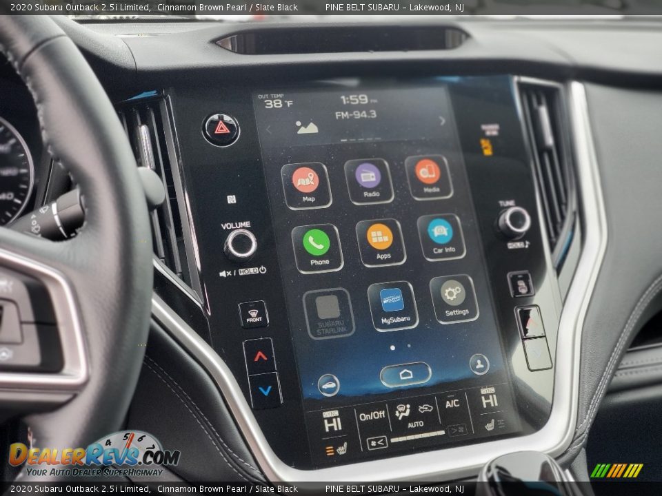 2020 Subaru Outback 2.5i Limited Cinnamon Brown Pearl / Slate Black Photo #10