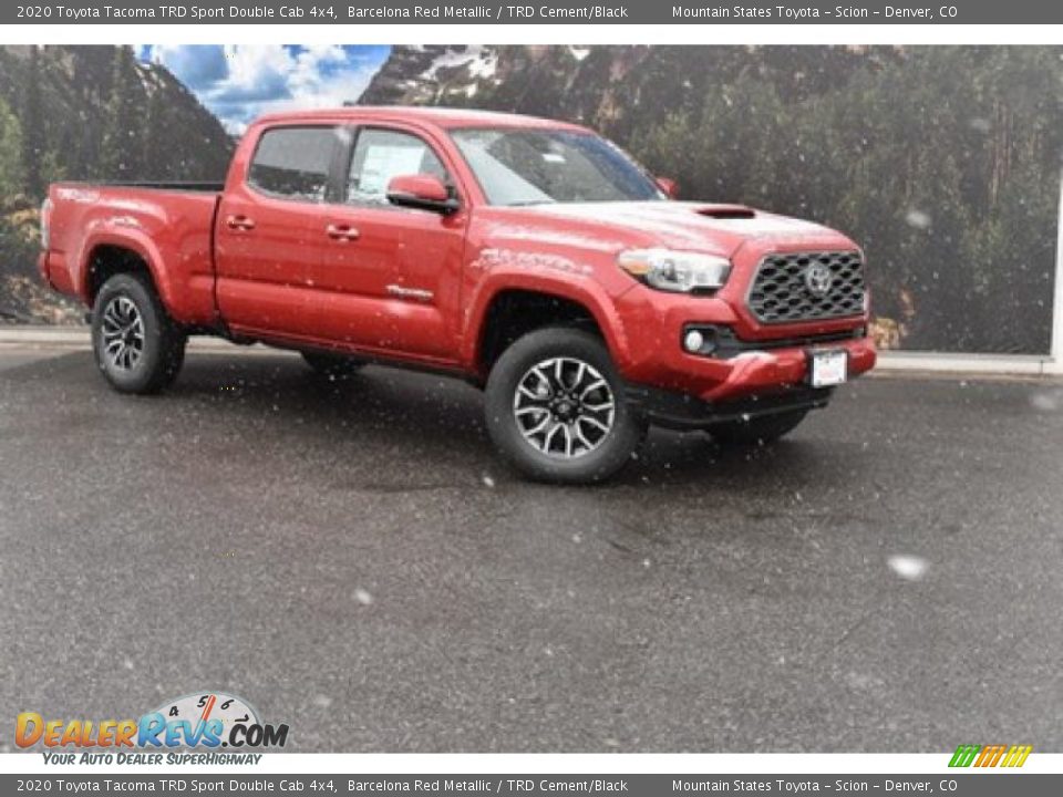2020 Toyota Tacoma TRD Sport Double Cab 4x4 Barcelona Red Metallic / TRD Cement/Black Photo #1