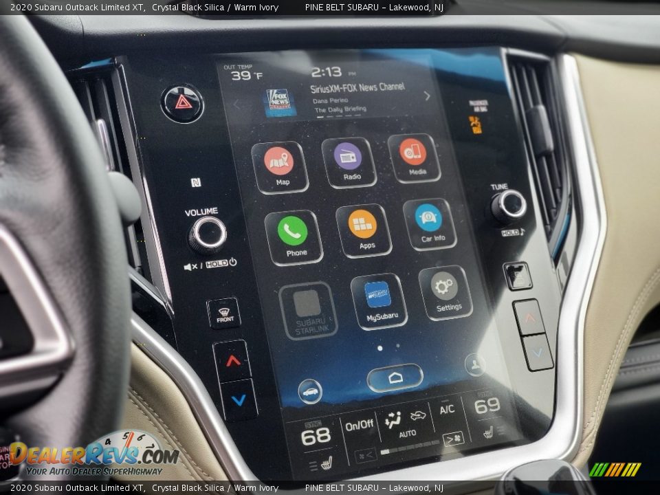 2020 Subaru Outback Limited XT Crystal Black Silica / Warm Ivory Photo #10