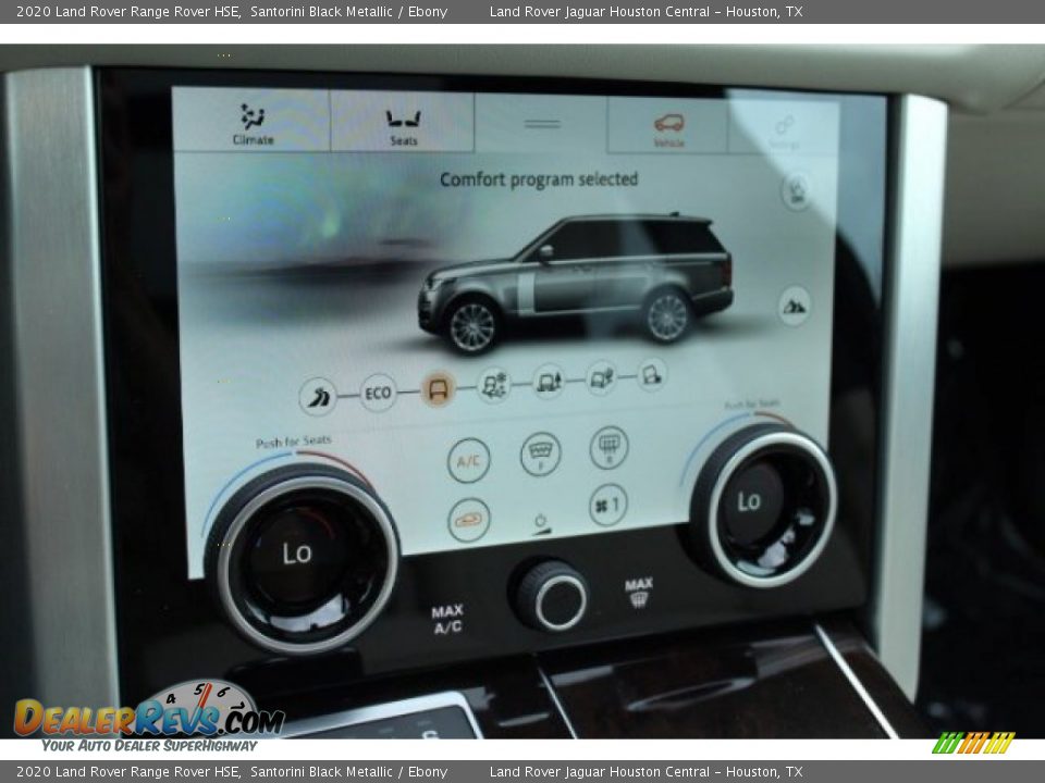 2020 Land Rover Range Rover HSE Santorini Black Metallic / Ebony Photo #11