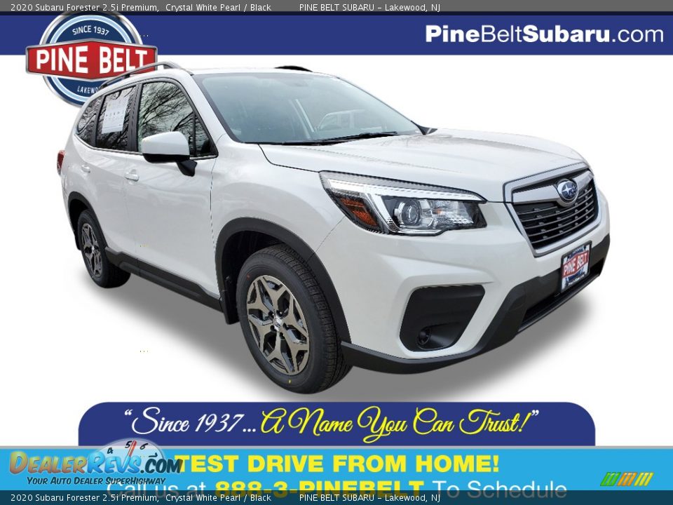 2020 Subaru Forester 2.5i Premium Crystal White Pearl / Black Photo #1