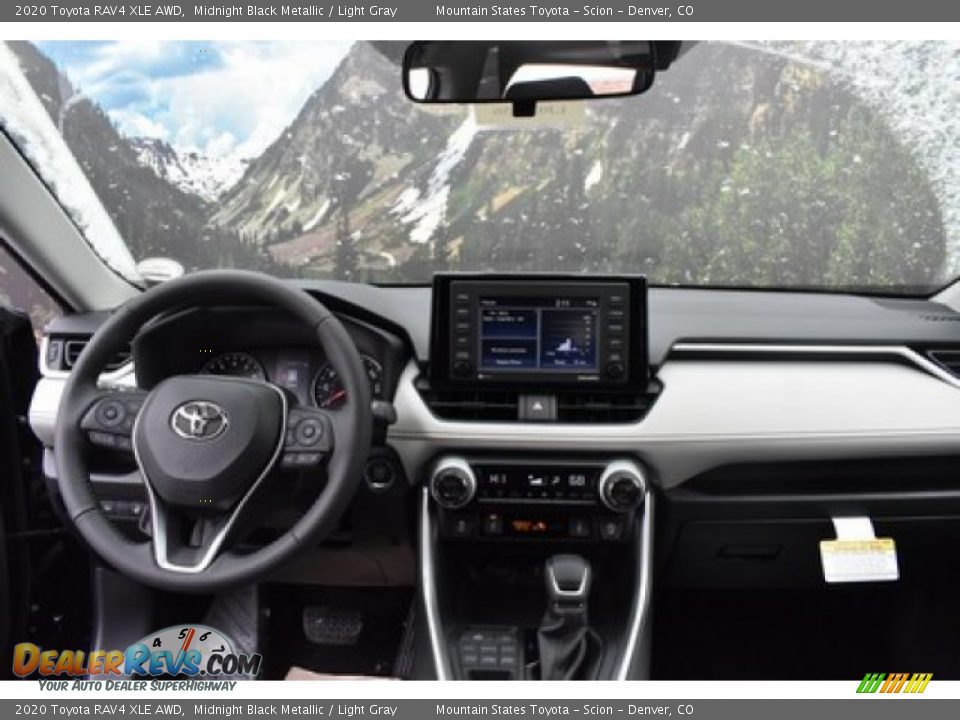 2020 Toyota RAV4 XLE AWD Midnight Black Metallic / Light Gray Photo #7