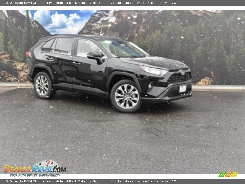 2020 Toyota RAV4 XLE Premium Midnight Black Metallic / Black Photo #1