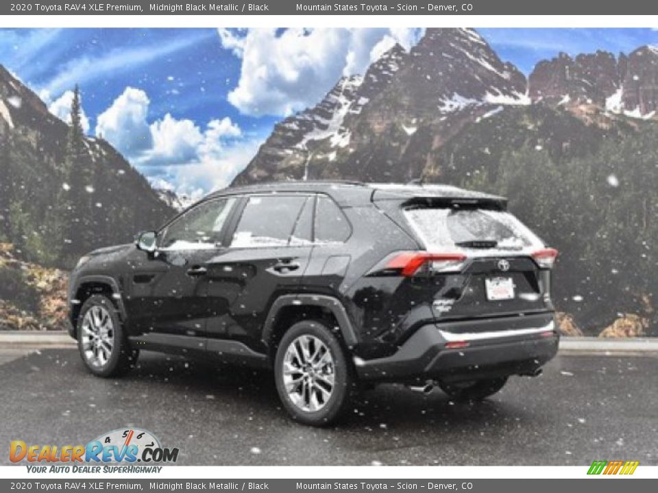 2020 Toyota RAV4 XLE Premium Midnight Black Metallic / Black Photo #3