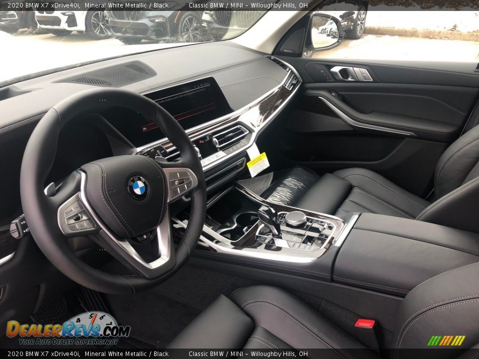 2020 BMW X7 xDrive40i Mineral White Metallic / Black Photo #3