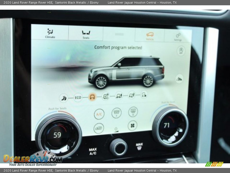 2020 Land Rover Range Rover HSE Santorini Black Metallic / Ebony Photo #14