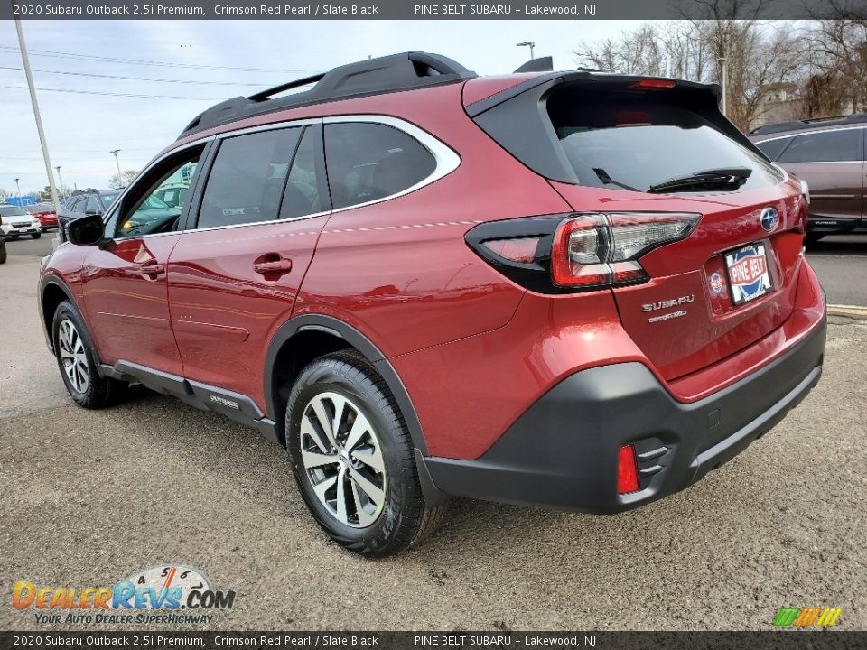 2020 Subaru Outback 2.5i Premium Crimson Red Pearl / Slate Black Photo #4